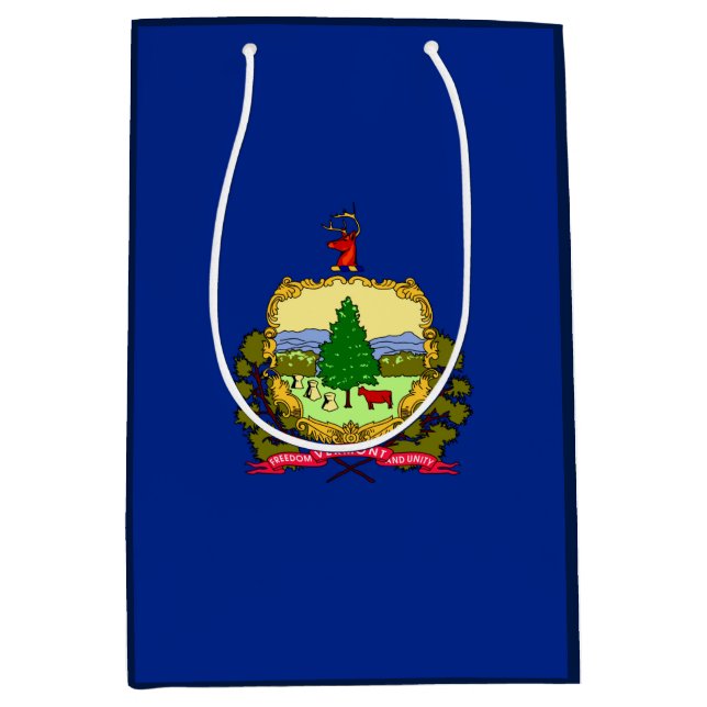 Sac Cadeau Moyen Conception du drapeau d'état du Vermont (Devant)