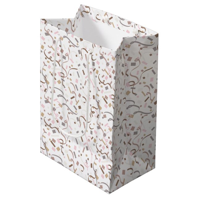 Sac Cadeau Moyen Confetti Chic (Surprise) (Devant Angle)