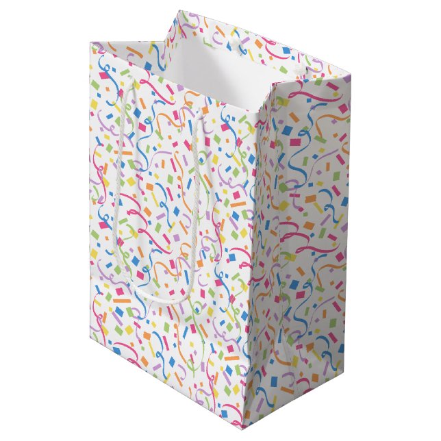 Sac Cadeau Moyen Confetti Dazzle (surprise) (Devant Angle)