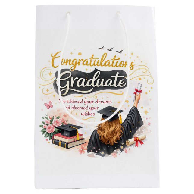 Sac Cadeau Moyen Congratulations Graduate Gift Bag Idea (Devant)