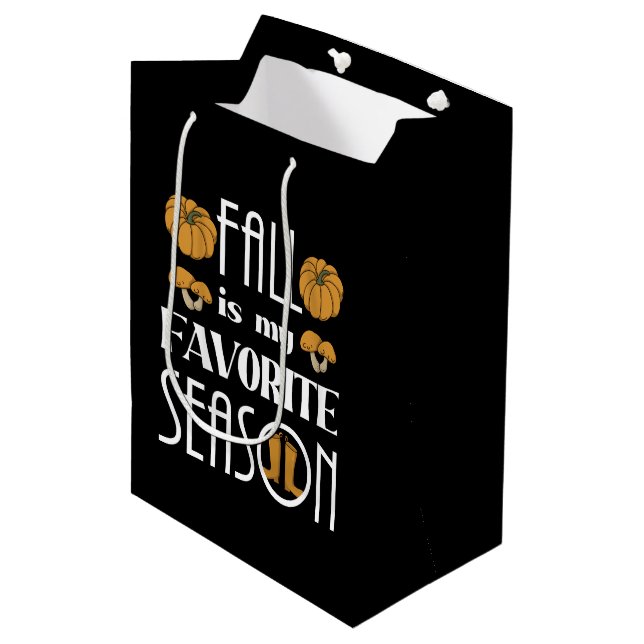 Sac Cadeau Moyen Cool Automne (Devant Angle)