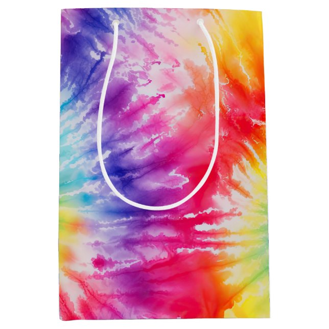 Sac Cadeau Moyen Cool Tie Dye Sun Burst (Devant)