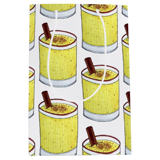 Sac Cadeau Moyen Coquito Puerto Rican Eggnog Rum Christmas Drink (Devant)