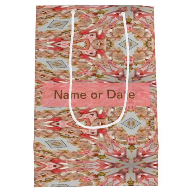Sac Cadeau Moyen Coral Kaleidoscope (Dos)