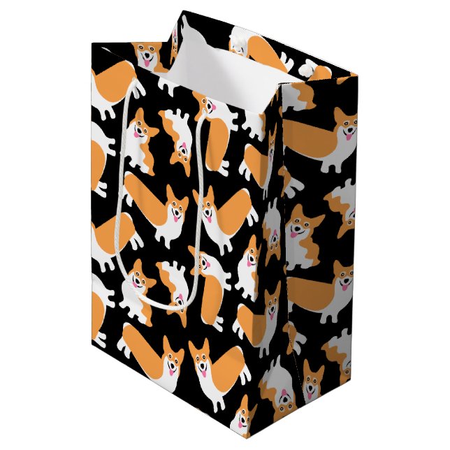 Sac Cadeau Moyen Corgi gallois de Cute Pembroke (Devant Angle)