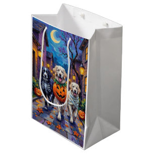 Sac Cadeau Moyen Costume de Halloween pour Grande Pyrenees allant c