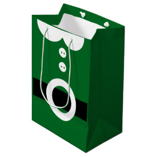 Sac Cadeau Moyen Costume d'elfe de Noël - Graphisme de Noël propre