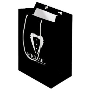 Sac Cadeau Moyen Costume Tuxedo Noir - Proposition de fabricant