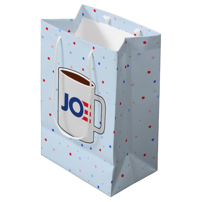 SAC CADEAU MOYEN COUPE DE BOUGIE DE CAFÉ JOE (Devant Angle)