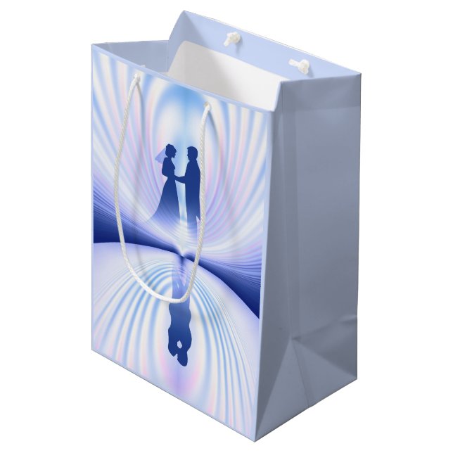 Sac Cadeau Moyen Couple mariage (Devant Angle)