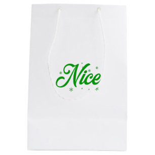 Sac Cadeau Moyen Couples gentils de Noël