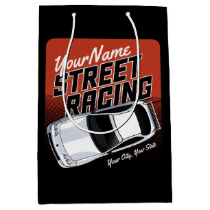 Sac Cadeau Moyen Course de rue personnalisée Voiture de course Spor
