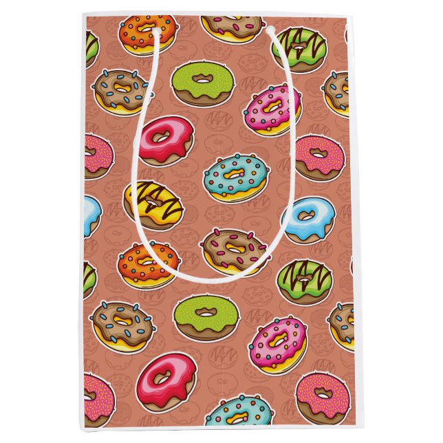 Sac Cadeau Moyen Coussin de lancer de beignets (Devant)