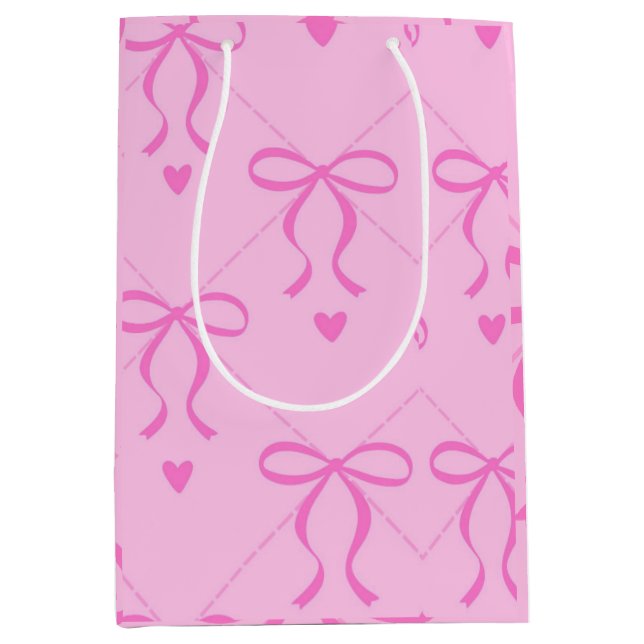 Sac Cadeau Moyen Couverture de cahier esthétique mignonne (Devant)