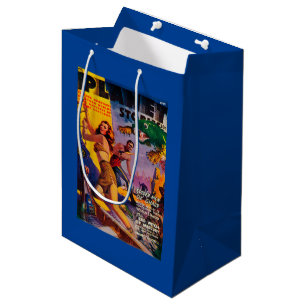 Sac Cadeau Moyen Couverture de magazine d'histoires de planète 5