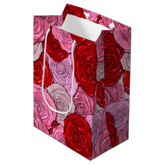 Sac Cadeau Moyen Couverture des Roses