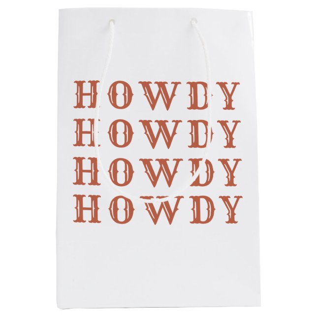 Sac Cadeau Moyen Cowgirl du désert dernier rodéo (Devant)