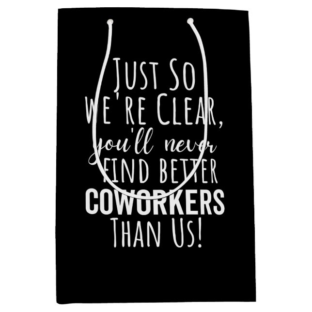 Sac Cadeau Moyen Coworker | Moving | Leaving (Devant)