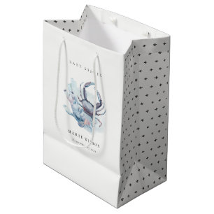 Sac Cadeau Moyen Crabe sous-marin Muet Corail Baby shower nautique
