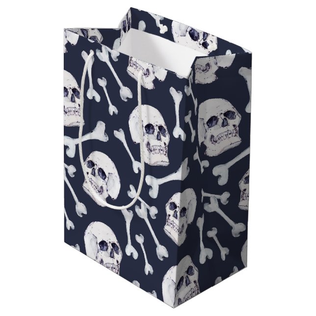 Sac Cadeau Moyen Crânes (Dos Angle)