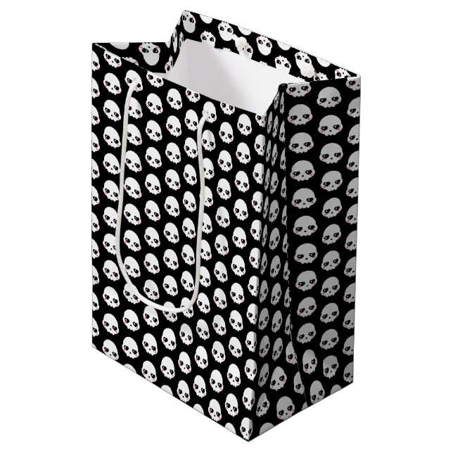 Sac Cadeau Moyen Crânes déplaisantes (Devant Angle)