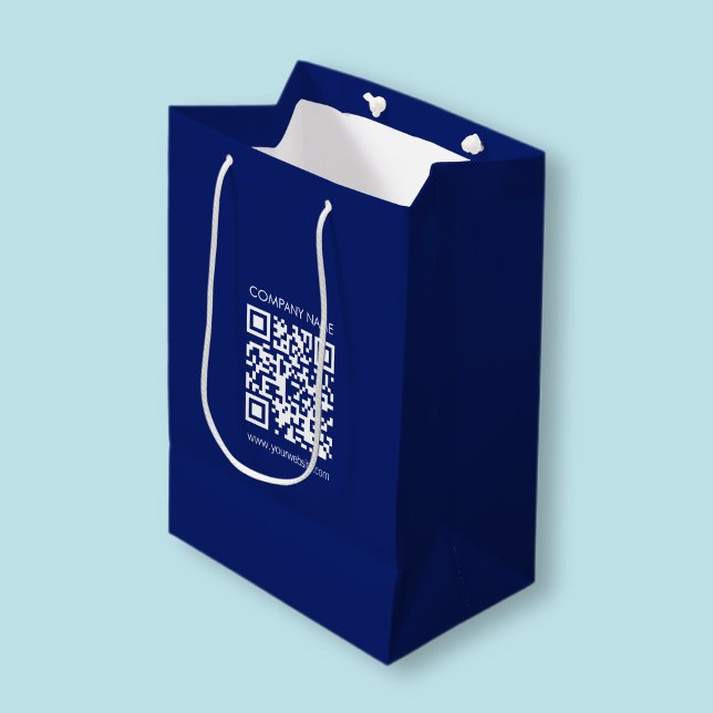 Sac Cadeau Moyen Créez un code QR instantanément | Design simple mo (Créateur téléchargé)