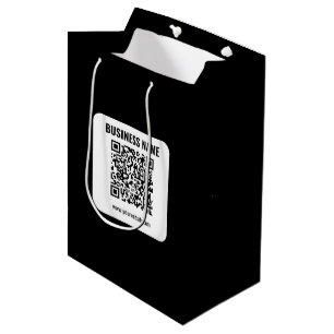 Sac Cadeau Moyen Créez votre propre code QR Transparent