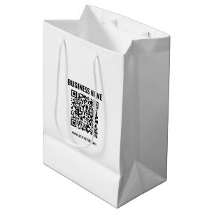 Sac Cadeau Moyen Créez votre propre code QR Transparent