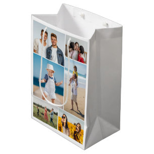 Sac Cadeau Moyen Créez votre propre collage de 6 photos