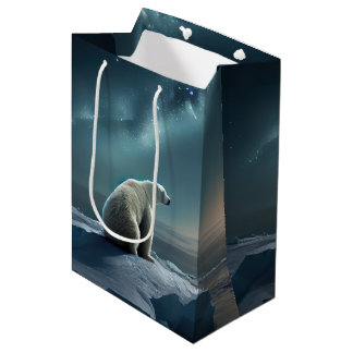 Sac Cadeau Moyen Créez votre propre ours polaire à l'eau