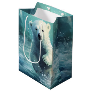 Sac Cadeau Moyen Créez Votre Propre Ourson Polaire