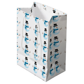Sac Cadeau Moyen Créez Votre Propre Petit Bonhomme de Neige Personn