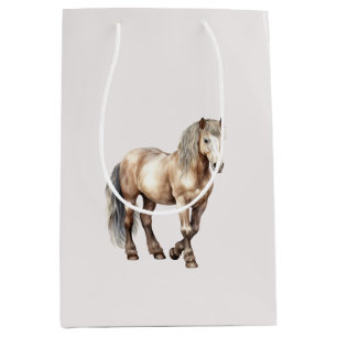 Sac Cadeau Moyen Crème de cheval Anniversaire