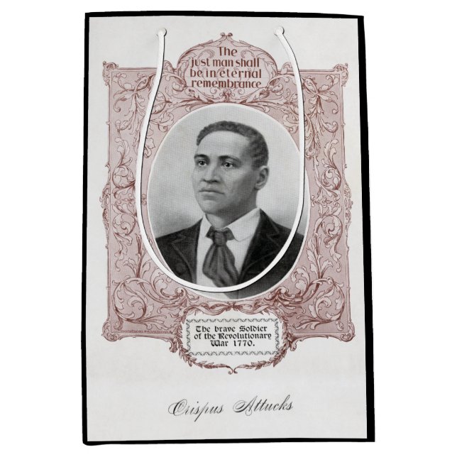 Sac Cadeau Moyen Crispus Attucks : Martyr de la révolution américai (Devant)