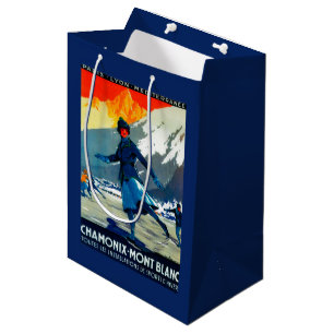 Sac Cadeau Moyen Cru PosterEurope de Chamonix-Mont Blanc
