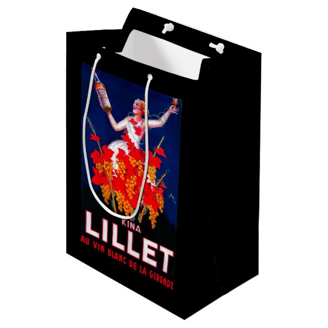 Sac Cadeau Moyen Cru PosterEurope de Lillet de kinas (Devant Angle)