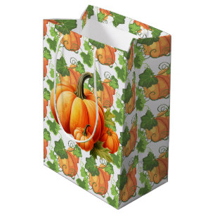 Sac Cadeau Moyen Cueillette de citrouilles d'automne