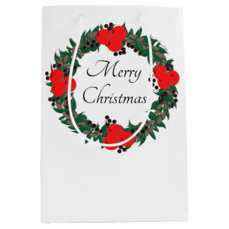 Sac Cadeau Moyen Custom Christmas