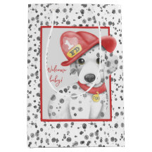Cute Fire Fighter Baby shower dalmate