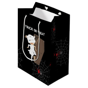 Sac Cadeau Moyen Cute Girl Mummy Coffin Halloween