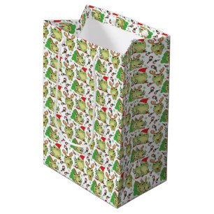 Sac Cadeau Moyen Cute Grenouille de Noël Kawaii Animal