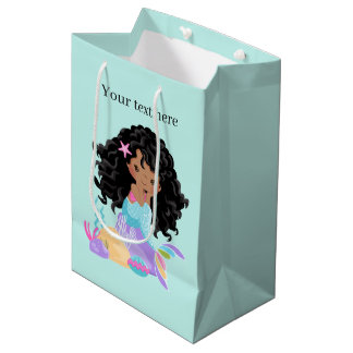 Sac Cadeau Moyen Cute imaginaire sirène personnalisable