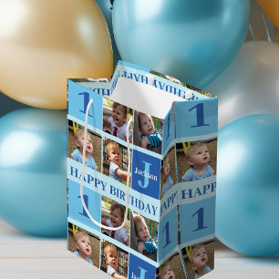 Sac Cadeau Moyen Cute Personnalisé Anniversaire Garçons Photo Colla