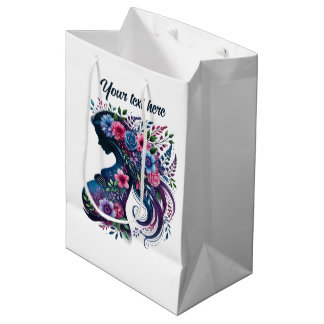 Sac Cadeau Moyen Cute Pregnant Maman personnalisable