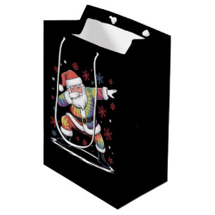 Sac Cadeau Moyen Dabbing Noël Santa Noël dégueulasse Xmas