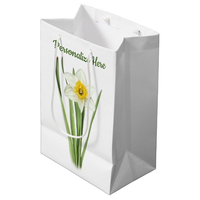 Sac Cadeau Moyen Daffodique (Devant Angle)