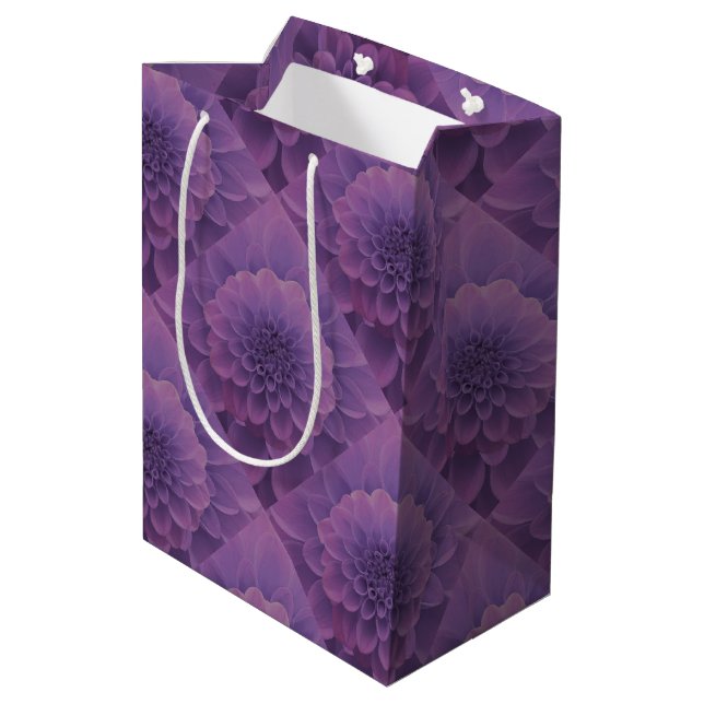 Sac Cadeau Moyen Dahlia violet (Dos Angle)