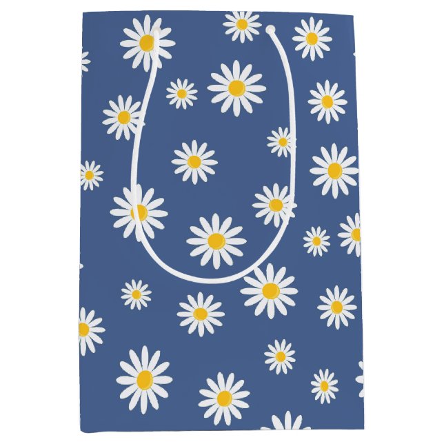 Sac Cadeau Moyen Daisy Meadows Blue (Devant)