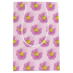 Sac Cadeau Moyen Daisy Pink Breast Cancer Survivor Ribbons