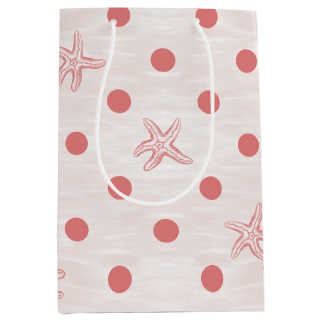 Sac Cadeau Moyen Danse étoilée à pois (Devant)
